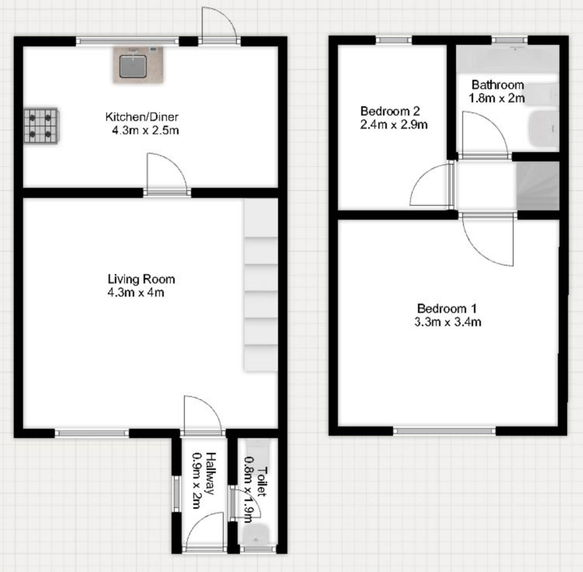 Additional Property Image 2 bedroom Detached to rent in London 9