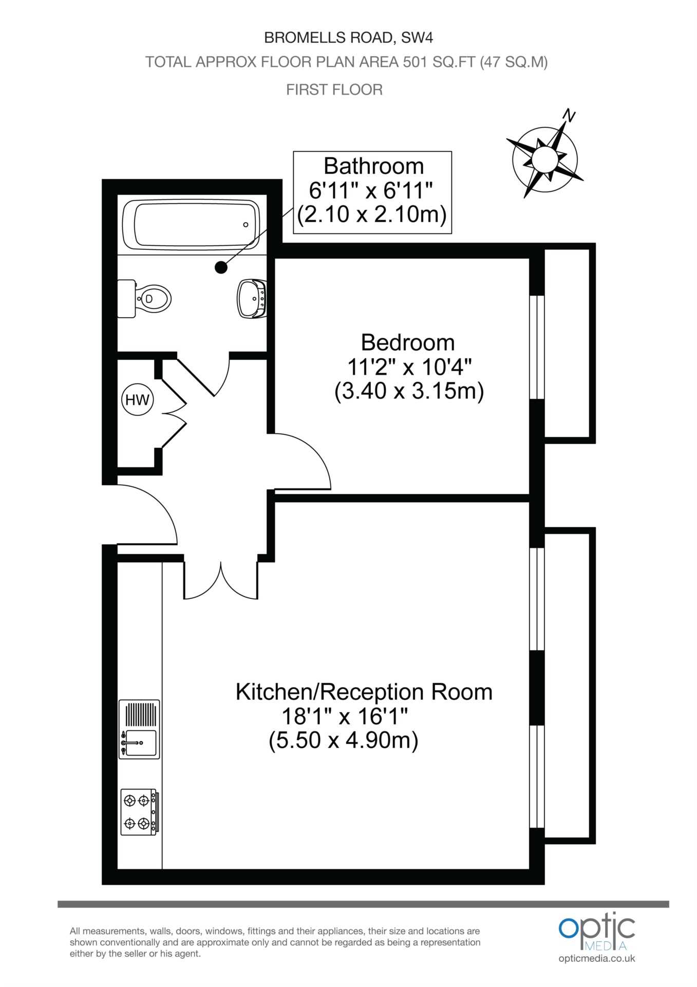 Additional Property Image 1 bedroom Flat to rent in London 8